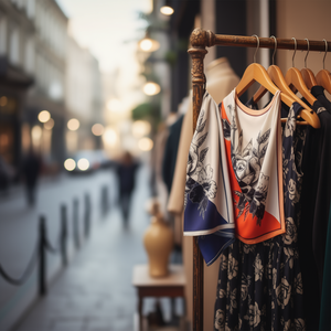 Foulard Quadrato Bicolore Rosa 70x70cm Accessorio Moda per Donna - Product Image 2