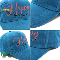 Casquettes de baseball 5 panneaux en velours côtelé de qualité supérieure certifiées GRS, imprimées avec des lettres, pour un usage quotidien décontracté unisexe, fabriquées par une usine OEM.