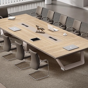 Table de <span class=keywords><strong>réunion</strong></span> de conférence moderne de luxe pour salle de <span class=keywords><strong>réunion</strong></span>, mobilier de bureau en métal avec pieds en aluminium, table de formation et de négociation - Product Image 6