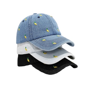 Gorra de Béisbol de Mezclilla de 6 Paneles Ajustable Estilo Urbano Unisex con Diseño de Mango Bordado para Parejas, Deportes al Aire Libre y Ocio - Product Image 1