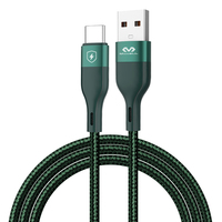 Câble de données mobile de type C OEM V8 1m 2m 3m Câble de chargeur de téléphone personnalisé Protection de câble de type C Fil micro nylon tressé Câble de données