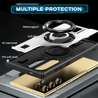 Étui de téléphone multifonctionnel, coque de protection robuste antidérapante et anti-rayures pour Samsung Galaxy S25/S25 Plus/S25 Ultra