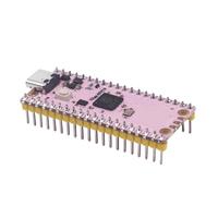 Untuk Papan Pengembangan Raspberry Pi Pico RP2040 Dual-Core 264KB Mikrokomputer Daya Rendah Antarmuka USB-C Lapisan ENIG Warna Pink