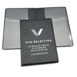 Cartera de <span class=keywords><strong>PVC</strong></span> personalizada para documentos de coche, funda para registro de coche y seguro - Product Image 1