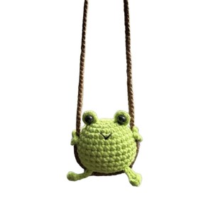 Muñecos de Animales de Ganchillo Hechos a Mano, Lindos y Adorables, Colgante de Ganchillo para Espejo Retrovisor de Coche y Decoración de Mochila - Product Image 1