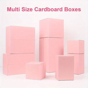 Neues Design 10x7x6 Zoll Pink Wellpappe Mailer Boxen Langlebige Klein unternehmen Mailing Verpackung Prägung Druck handhabung - Product Image 4