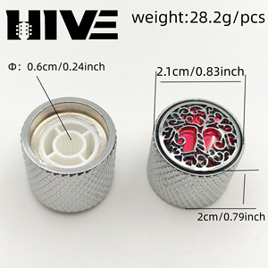 HIVE Nieuw Exquisit Design Vakmanschap Levenboom 6MM Elektrische Gitaar <span class=keywords><strong>Volume</strong></span> <span class=keywords><strong>Tone</strong></span> Knop voor Elektrische Gitaar - Product Image 2