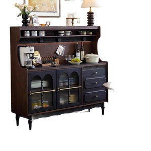 French Retro Solid Wood <b>Sideboard</b> 1.2M Eco Friendly <b>Kitchen</b> Storage Cabinet For Small Apartments Living Room - Product Image 3