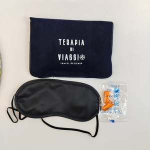 Set de Viaje para <span class=keywords><strong>Hotel</strong></span> con Logotipo Personalizado en Azul Oscuro: Tapones para los Oídos, Antifaz, Almohada Inflable - Product Image 6