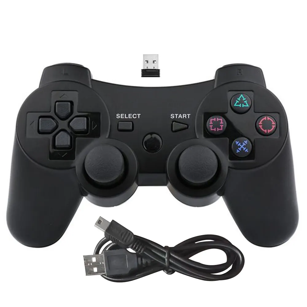 wireless rechargeable pc game pad Joystick e controller di gioco 2.4g wireless gaming controller gamepad