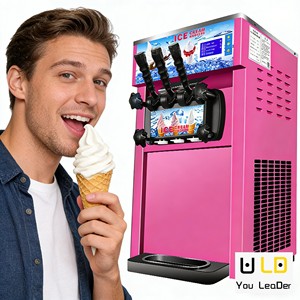Machine à yaourt glacé et à crème glacée commerciale - Acier inoxydable, pour <span class=keywords><strong>buffet</strong></span> et restaurant, compatible lait, 110/220V - Product Image 5