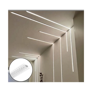 Profilé LED sans cadre pour plafond encastré, profilé en aluminium pour l'installation d'éclairage intérieur commercial - Product Image 1