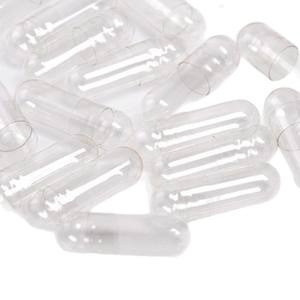 Capsules vides transparentes halal transfrontalières 0 #   1000 pièces par paquet, qualité médicale, usage unique, biodégradable, origine Chine - Product Image 1