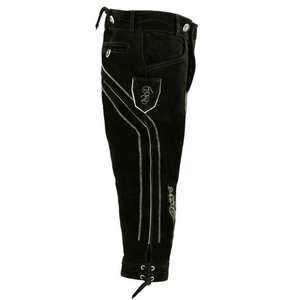 กางเกงหนังแท้สีดำสำหรับผู้ชาย แบบบาวาเรียน พร้อมลายปักแบบดั้งเดิม ไซส์ยุโรป 46 ถึง 62 - Product Image 3
