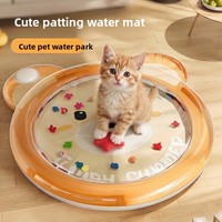 Tapis rafraîchissant rond de luxe en PVC pour animaux de compagnie, anti-chute, grand format, pour l'escalade, pour l'été, pour chiens et chats, utilisation intérieure