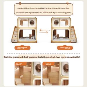 <span class=keywords><strong>Lit</strong></span> Superposé Enfant Capsule : Style Mezzanine, Compatible Taille Adulte & Double, <span class=keywords><strong>Lit</strong></span> de Rangement Équipé <span class=keywords><strong>Cabane</strong></span> & <span class=keywords><strong>Toboggan</strong></span> - Product Image 3