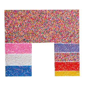 <span class=keywords><strong>Promo</strong></span> de ventes brillant Polyester feuille estampage tissu Laser verre cassé Flash tricoté étincelle holographique feuille revêtement pour canapé sac - Product Image 6