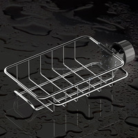 Support de rangement en métal SS201 pour robinet de cuisine partie petit panier de vidange pour le stockage du robinet