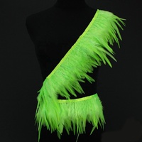 Franges de plumes de coq teintes de 5-6 pouces et 6-8 pouces pour costumes de carnaval, coiffes, fêtes, mariages et décoration intérieure