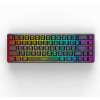 Clavier de bureau filaire à bas prix avec rétroéclairage RGB, 82 touches, 75 %, clavier de jeu pour PC