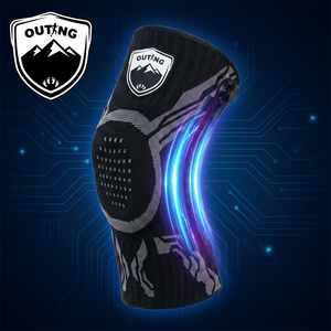Genouillère ODM à bouton rotatif, stabilisateur de genou professionnel pour athlètes, haute élasticité, pour basketball, course à pied, <span class=keywords><strong>volley</strong></span>-<span class=keywords><strong>ball</strong></span>, football et autres sports - Product Image 3