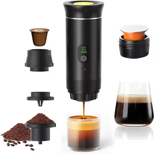 เครื่องชงกาแฟแคปซูลพลาสติกแบบพกพา ชนิดปั๊มแรงดัน อเมริกัน-อิตาเลียน แบบเข้มข้น ไฟฟ้า ขนาดเล็ก ไร้สาย พร้อมระบบทำความร้อน 3 ถ้วย - Product Image 4