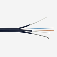 Câble de descente fibre optique monomode FTTH pour intérieur, 1, 2 ou 4 fibres, prix compétitif sur tambour en contreplaqué, fabricant OEM
