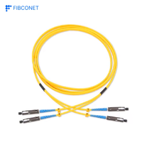 Câble de raccordement à fibre optique duplex pour intérieur avec SC/FC/LC/ST/MTRJ/MU/DIN UPC APC Cordon de raccordement à fibre optique pour intérieur pour communications