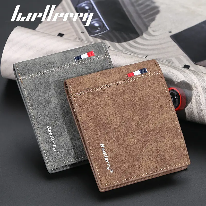 2022 billeteras baellerry rfid тонкий Анти-кражи мужские кошельки из искусственной кожи portefeuille homme cuir de luxe wallate мужской кошелек