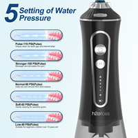 H2ofloss Nouveau irrigateur buccal sans fil rechargeable par USB-C, irrigateur oral professionnel, jet d'eau pour le nettoyage dentaire