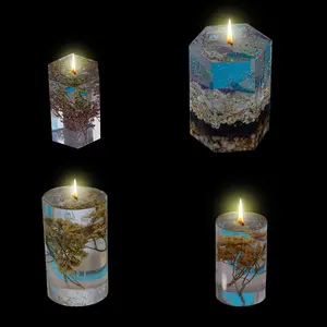 Wholesale Crafts Cylinder Shaped Candle Silicone Molds Scented Candles Resin 3D Aromatherapy Candle Epoxy Moulds