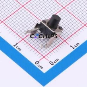 TC-00100G-070E Tactile Switch Through hole,6.2x7.4mm Switch Single Pole Single Throw 1.6N Right Angle Insert With Bracket - Product Image 1