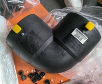 Penjualan Panas Harga Pabrik Standar Eropa HDPE Electrofusion Casting High 45 Degree Elbow Pipe Fittings SDR11 SDR17 20-315mm