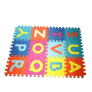 Wefoam bebé espuma entrelazada niños piso rompecabezas azulejos coloridos juguete alfabeto número EVA juego Mat