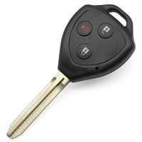 Casing Kunci Remote 3 Tombol, Kunci Kendaraan, Bilah Kunci Kosong Belum Terpotong, Pengganti Casing Fob Keyless Entry