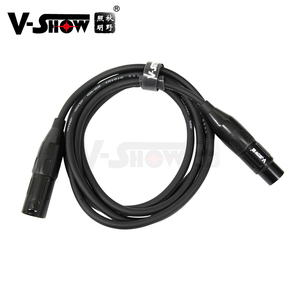 VSHOW DMX2 kabel DMX fleksibel, kawat kabel berlapis emas 3 Pin sinyal XLR laki-laki ke perempuan 6.5ft terbaik untuk panggung DJ - Product Image 3