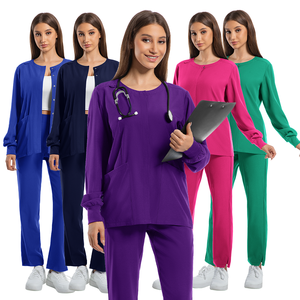 Veste à manches longues Uniformes Medicos Multi-Couleurs Haute Qualité Infirmière Médecin Uniformes Hommes Dames Scrubs Ensembles Costume Costume Médical - Product Image 6