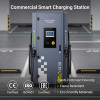 Station de recharge rapide CC 180 kW pour terminaux de passagers municipaux, double connecteurs, système de chargeur de voiture haute intensité 250 A