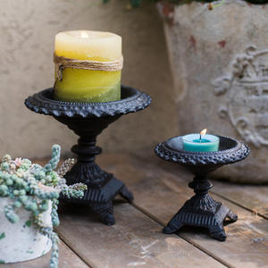 Candelabro <span class=keywords><strong>de</strong></span> Hierro Fundido <span class=keywords><strong>de</strong></span> <span class=keywords><strong>Pie</strong></span> Alto, Decoración para Jardín o Patio - Product Image 2