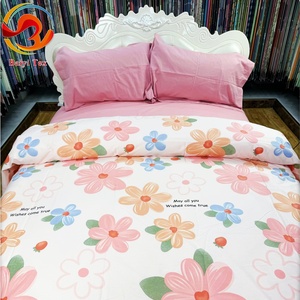100% Cotton Small MOQ Stock Lot High <strong>Qually</strong> Fashion Designs Eco-friendly Printed Bedsheet Fabric with Factory Price - Product Image 1