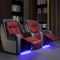 Fauteuil de salon en cuir durable, fauteuil inclinable individuel pour hôtel, cinéma maison, chambre à coucher - Offre spéciale