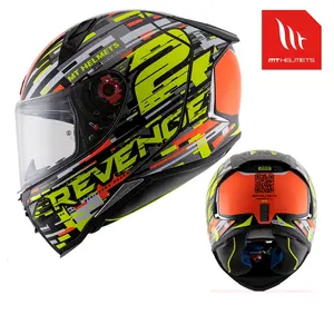 Casque <span class=keywords><strong>de</strong></span> moto intégral MT Revenge 2 pour hommes et femmes, lentille ABS anti-rayures HD, emballé, quatre saisons, vélo <span class=keywords><strong>de</strong></span> route, moto - Product Image 1