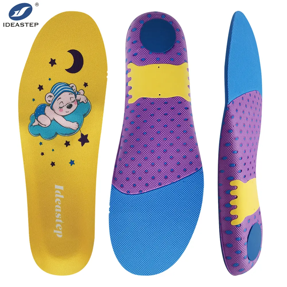 Ideastep Xiamen Sport migliore alta gomma arco supporto Gel solette fornitori assorbimento degli urti bambini che corrono soletta