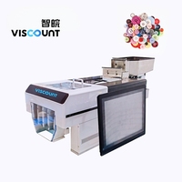 Compteuse automatique de haute précision Viscount pour petites pièces, boutons, boutons en plastique et métal, et composants de vêtements, avec fonction de comptage et d'emballage