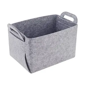 Hot Selling Felt Storage Boxes Bins With Handles Storage Holders Racks