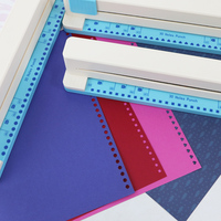 Perforateur carré, outil de perforation de papier artisanal, multi-perforateur 3 feuilles, 30 trous, perforateur de haute qualité ABS+ZN, taille du trou 5,5 mm