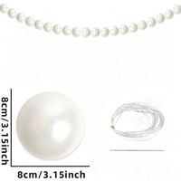 Pendentif en perles pour anniversaire et mariage, guirlande de perles nacrées, ornement suspendu pour la Saint-Valentin et les mariages