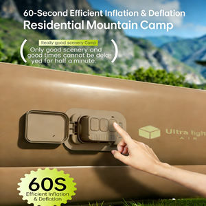 Matelas de <span class=keywords><strong>camping</strong></span> et oreiller tout-en-un auto-gonflables des années 60 pour la maison et l'extérieur - Product Image 2