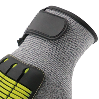 Sarung Tangan Kerja Pengaman MaxiPact Custom TPR Impact Protection Cut Level 4 Berlapis Nitril Sandy Tahan Minyak untuk Pekerjaan Berat