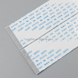 สายแบนแบบยืดหยุ่น SCONDAR Custom AWM 20624 20706 20861 20798 80C 60V VW-1 40 51 พิน FFC ขนาด 0.5 มม. 1.0 มม. สำหรับจอ LCD ทีวี แล็ปท็อป - Product Image 5